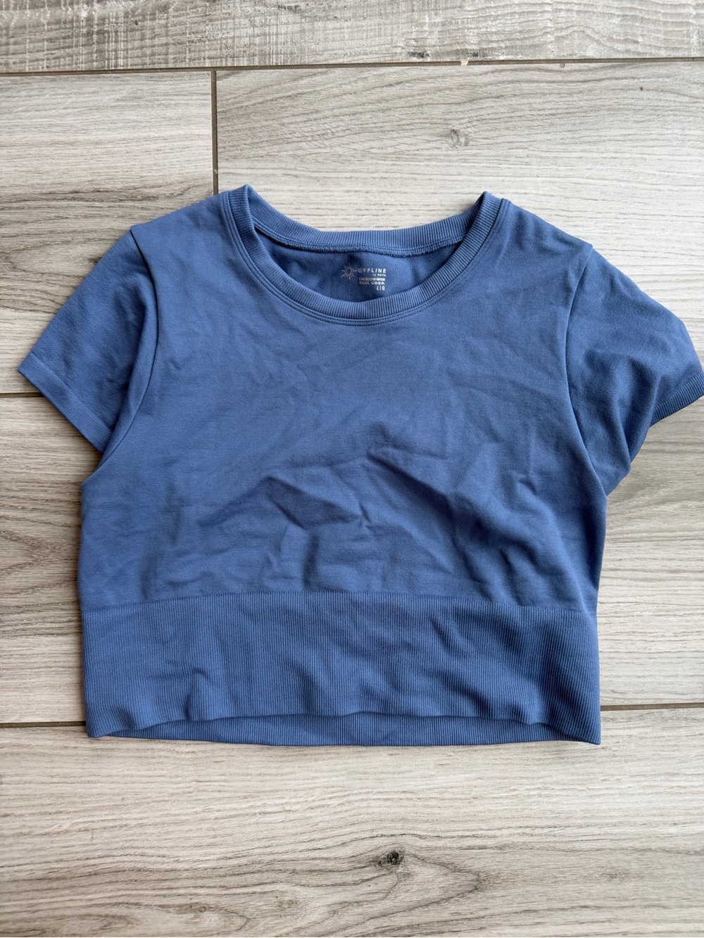 OFFLINE by Aerie Sidewalk Seamless Cropped T-shirt